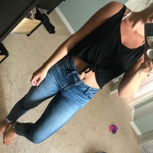 Brandy Melville tie front crop tank